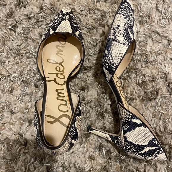 $10 when BUNDLED Sam Edelman Hazel Pumps, Snake Leather Print Sz 8.5 - Picture 11 of 12
